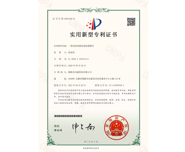 一种改进型漆包线涂漆模具